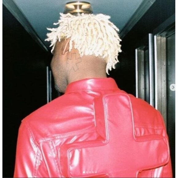 NEW SEVENTH HEAVEN BLUE SNAKE CROSS JACKET SZ MEDIUM - Picture 2 of 7